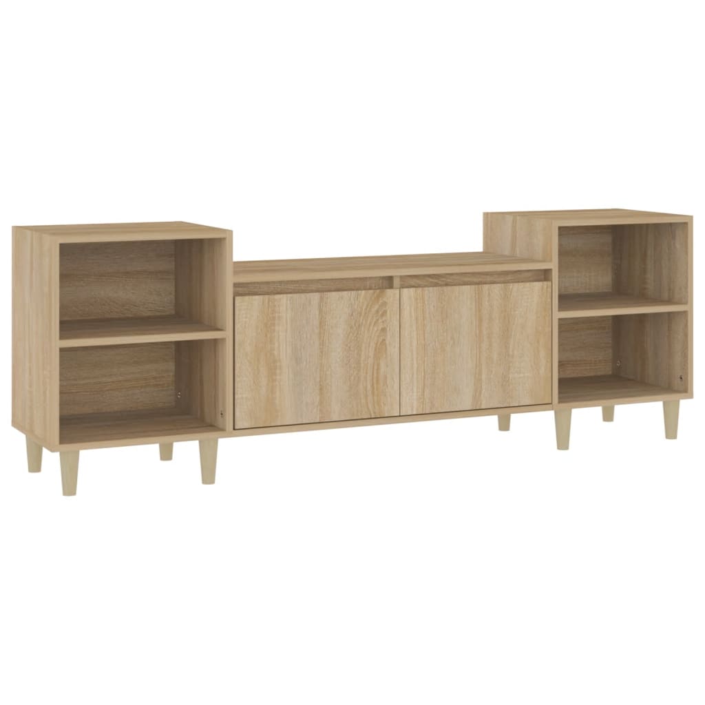 Mobile Porta TV Rovere Sonoma 160x35x55 cm Legno Multistrato - homemem39