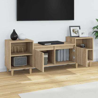 Mobile Porta TV Rovere Sonoma 160x35x55 cm Legno Multistrato - homemem39