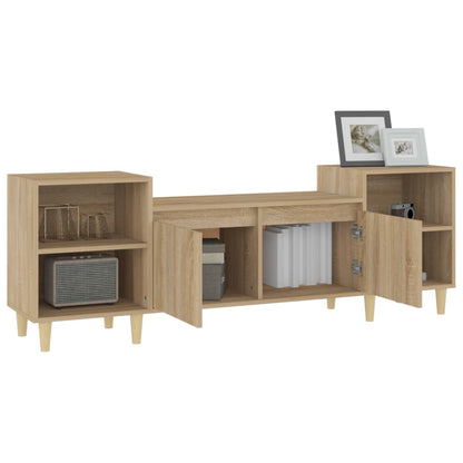 Mobile Porta TV Rovere Sonoma 160x35x55 cm Legno Multistrato - homemem39