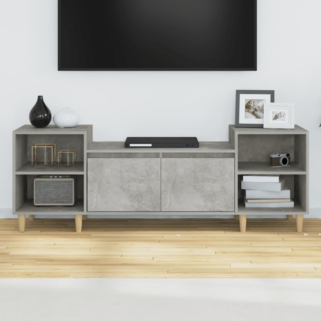 Mobile per TV Grigio Cemento 160x35x55 cm Legno Multistrato - homemem39