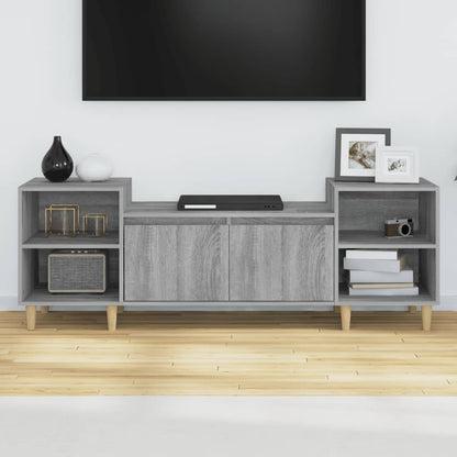 Mobile TV Grigio Sonoma 160x35x55 cm in Legno Multistrato - homemem39