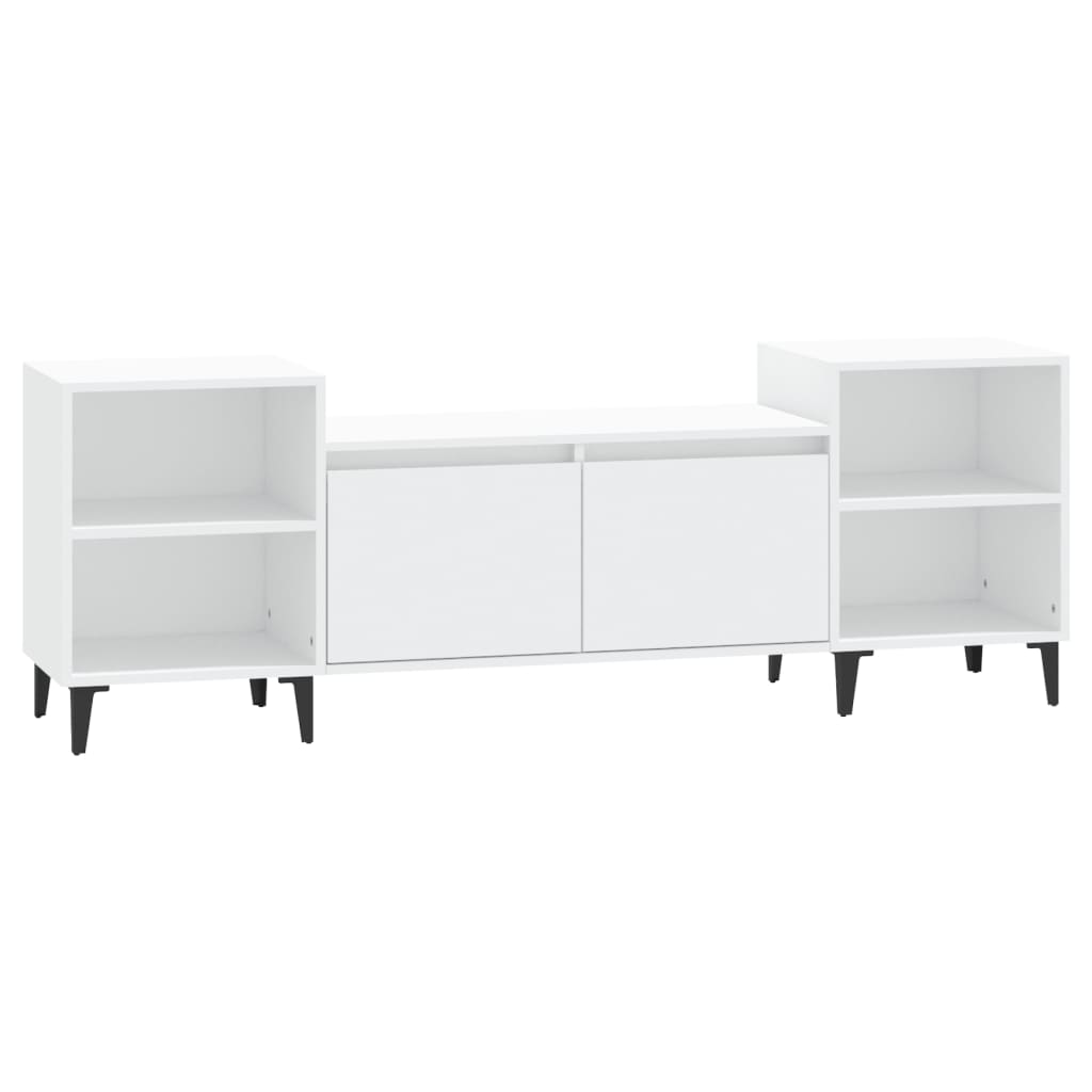 Mobile Porta TV Bianco 160x35x55 cm in Legno Multistrato - homemem39