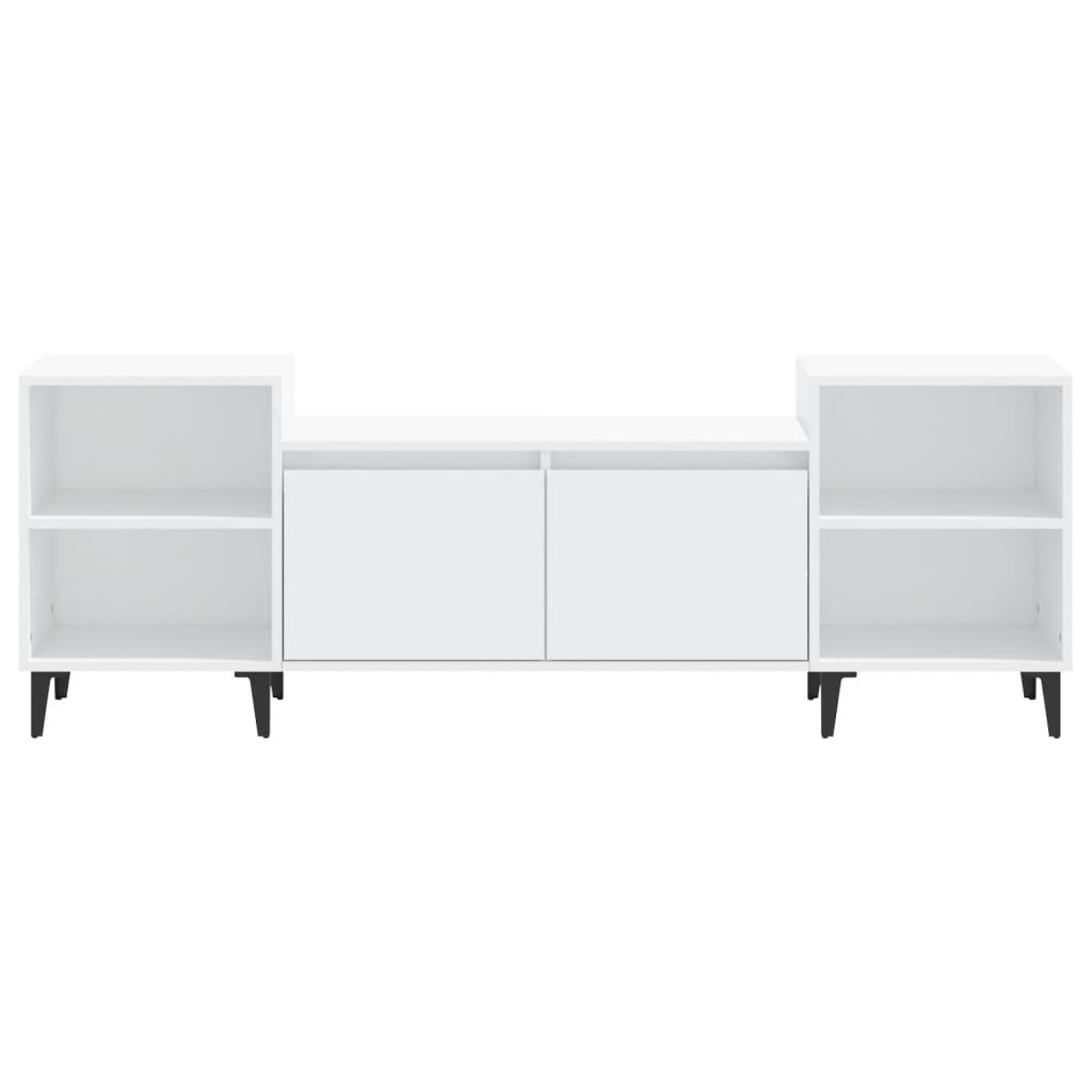 Mobile Porta TV Bianco 160x35x55 cm in Legno Multistrato - homemem39