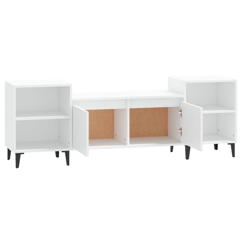 Mobile Porta TV Bianco 160x35x55 cm in Legno Multistrato - homemem39