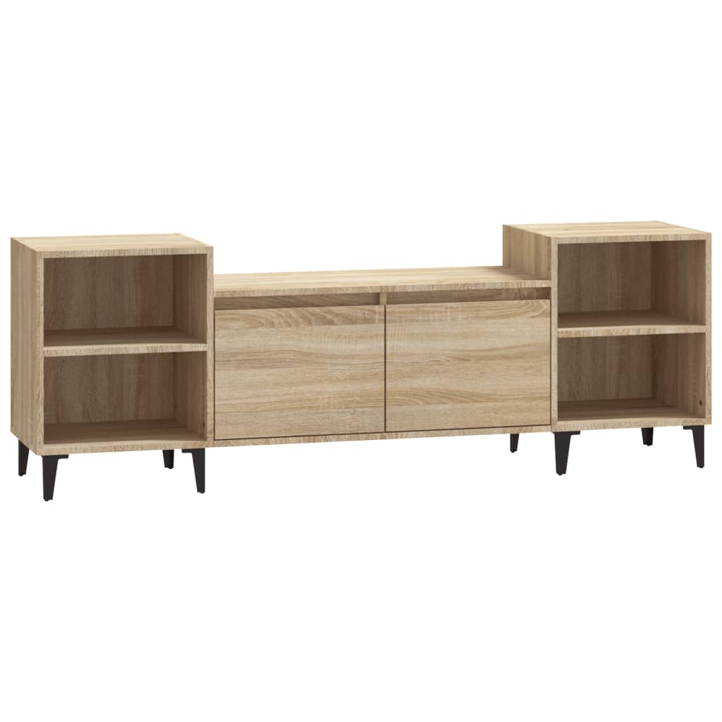 Mobile Porta TV Rovere Sonoma 160x35x55 cm Legno Multistrato - homemem39