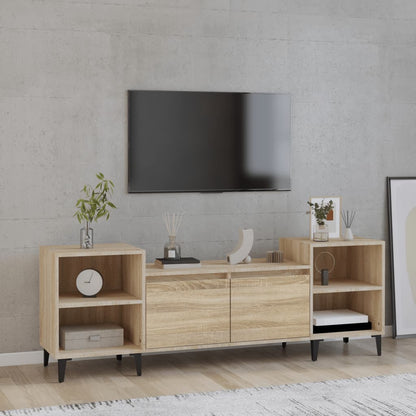 Mobile Porta TV Rovere Sonoma 160x35x55 cm Legno Multistrato - homemem39