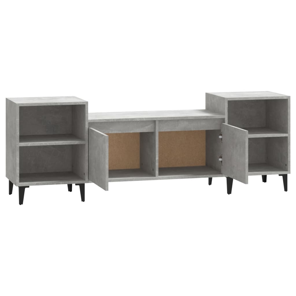 Mobile per TV Grigio Cemento 160x35x55 cm Legno Multistrato - homemem39