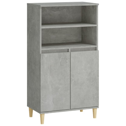 Credenza Grigio Cemento 60x36x110 cm in Legno Multistrato - homemem39