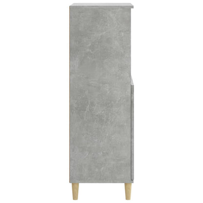 Credenza Grigio Cemento 60x36x110 cm in Legno Multistrato - homemem39