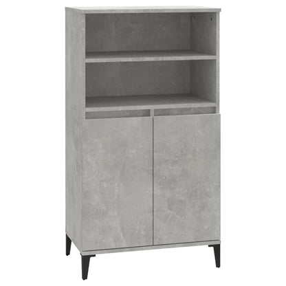 Credenza Grigio Cemento 60x36x110 cm in Legno Multistrato - homemem39