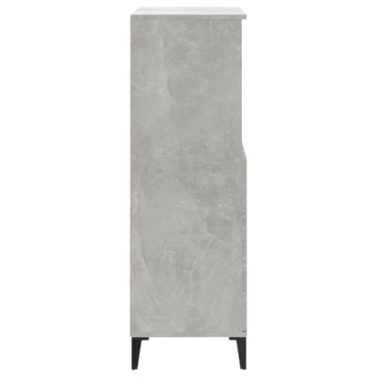 Credenza Grigio Cemento 60x36x110 cm in Legno Multistrato - homemem39