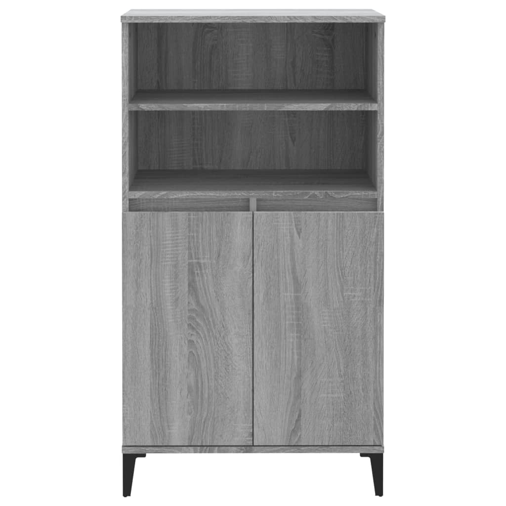 Credenza Grigio Sonoma 60x36x110 cm in Legno Multistrato - homemem39