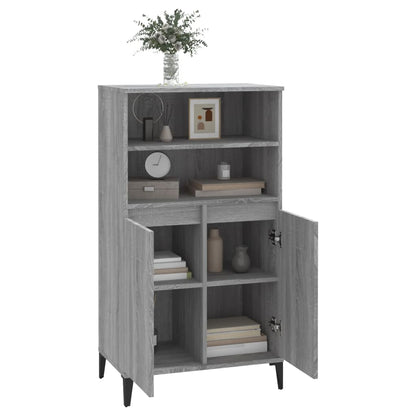 Credenza Grigio Sonoma 60x36x110 cm in Legno Multistrato - homemem39