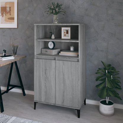 Credenza Grigio Sonoma 60x36x110 cm in Legno Multistrato - homemem39