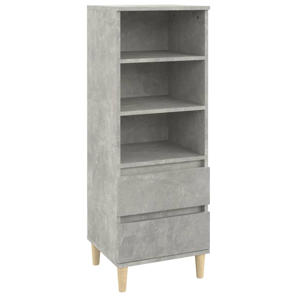 Credenza Grigio Cemento 40x36x110 cm in Legno Multistrato - homemem39