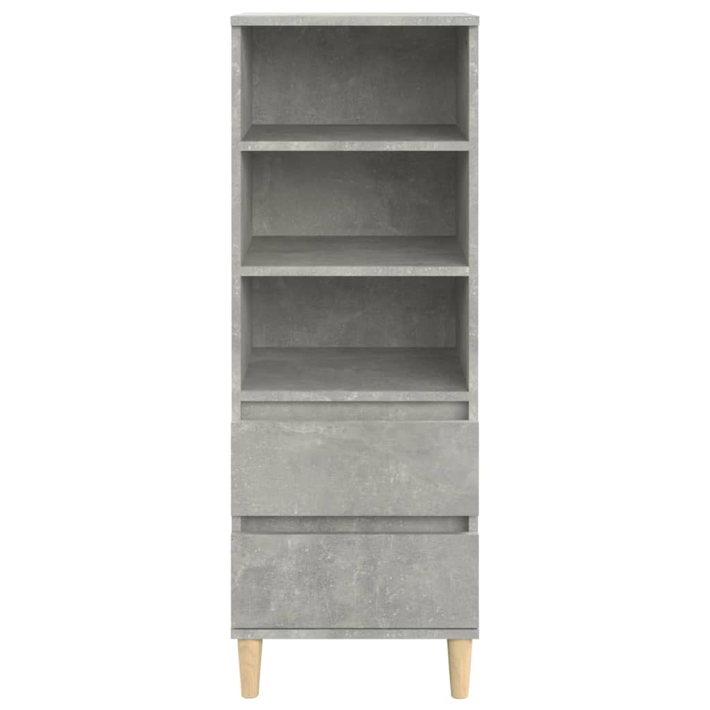 Credenza Grigio Cemento 40x36x110 cm in Legno Multistrato - homemem39