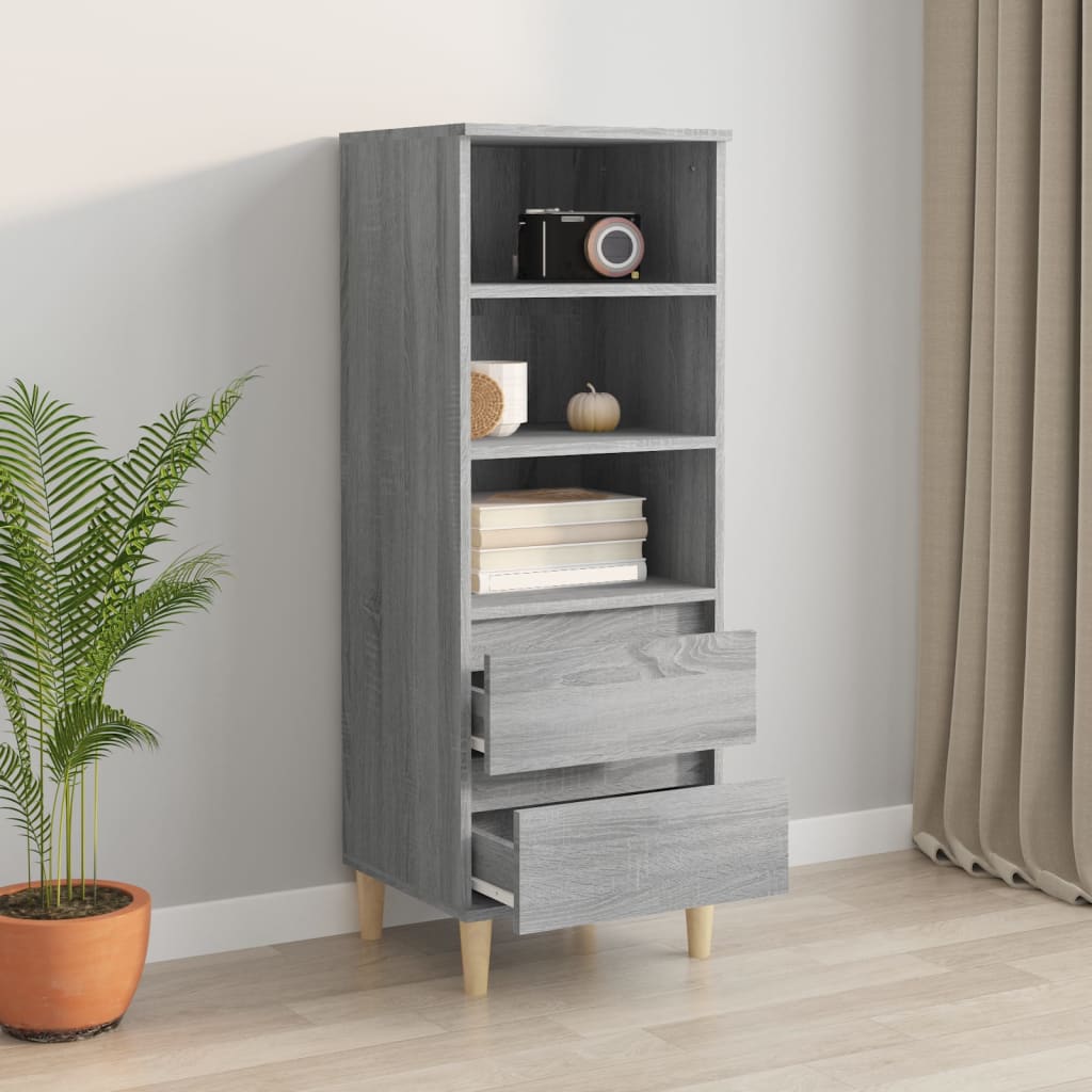 Credenza Grigio Sonoma 40x36x110 cm in Legno Multistrato - homemem39