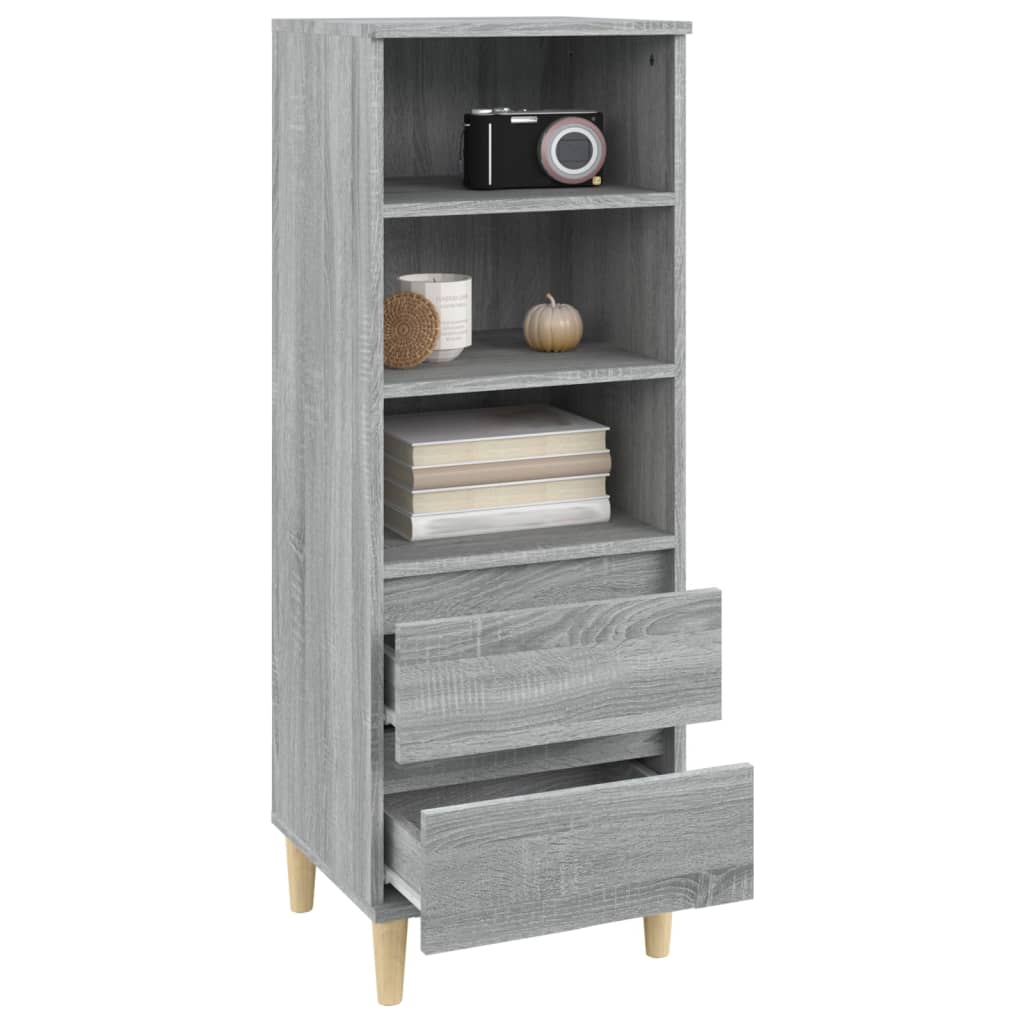 Credenza Grigio Sonoma 40x36x110 cm in Legno Multistrato - homemem39