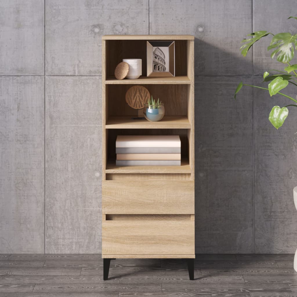 Credenza Rovere Sonoma 40x36x110 cm in Legno Multistrato - homemem39