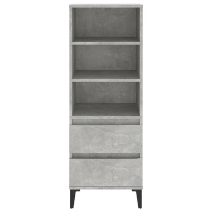 Credenza Grigio Cemento 40x36x110 cm in Legno Multistrato - homemem39