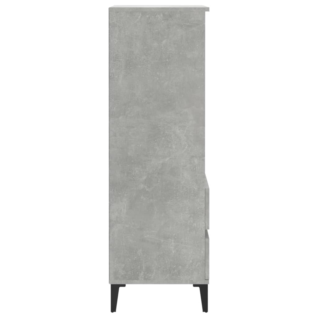 Credenza Grigio Cemento 40x36x110 cm in Legno Multistrato - homemem39