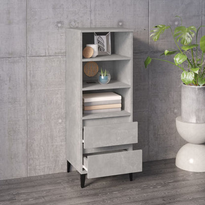 Credenza Grigio Cemento 40x36x110 cm in Legno Multistrato - homemem39