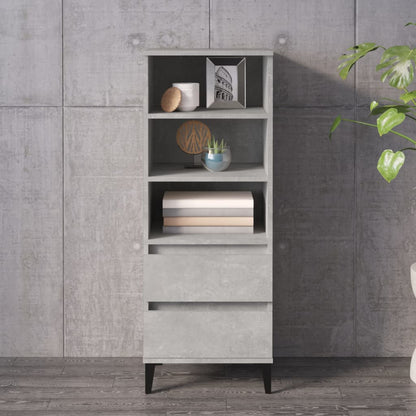 Credenza Grigio Cemento 40x36x110 cm in Legno Multistrato - homemem39