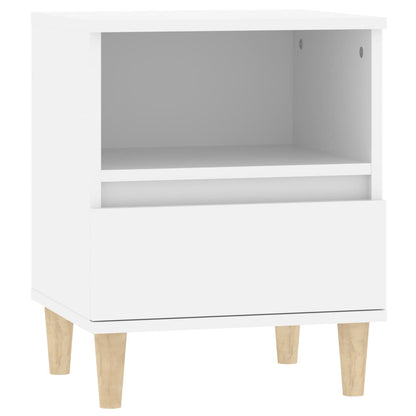 Comodini 2 pz in Bianco 40x35x50 cm - homemem39