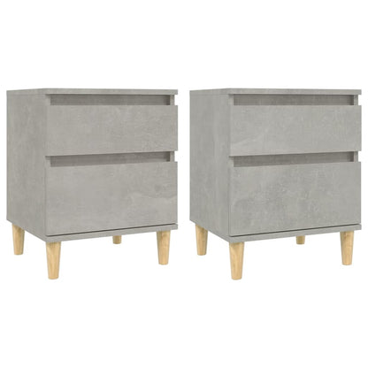 Comodini 2 pz Grigio Cemento 40x35x50 cm - homemem39