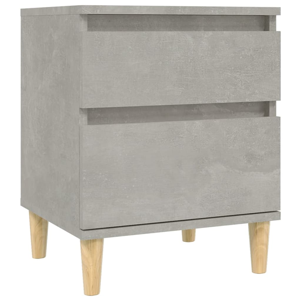 Comodini 2 pz Grigio Cemento 40x35x50 cm - homemem39