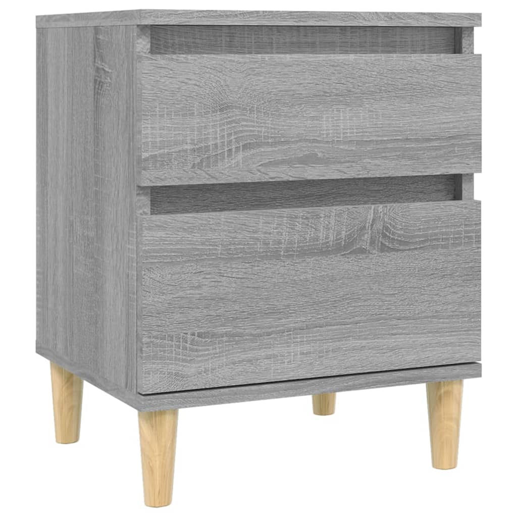 Comodino 2 pz Grigio Sonoma 40x35x50 cm - homemem39