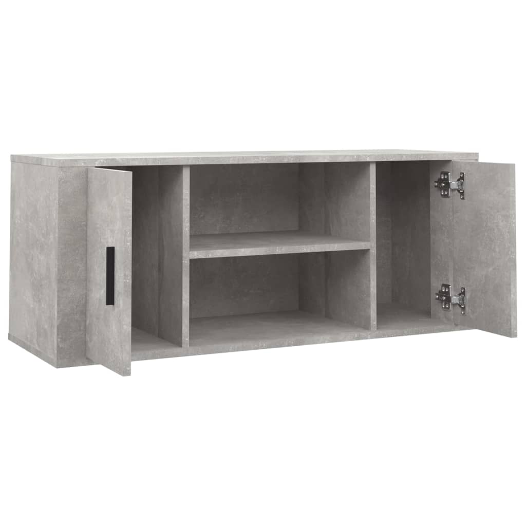 Mobile per TV Grigio Cemento 100x35x40 cm Legno Multistrato - homemem39