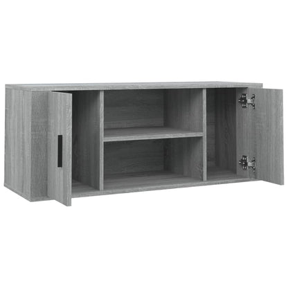 Mobile TV Grigio Sonoma 100x35x40 cm in Legno Multistrato - homemem39