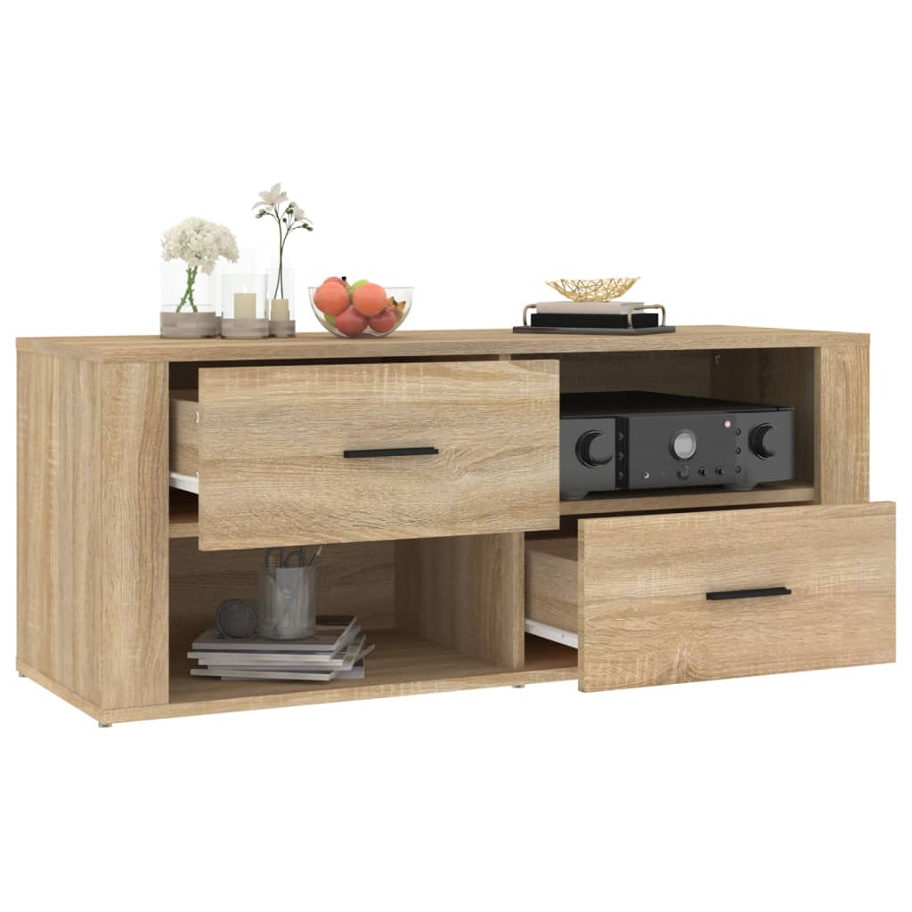 Mobile per TV Rovere Sonoma 100x35x40 cm Legno Multistrato - homemem39