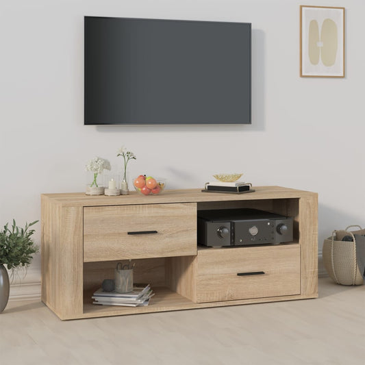 Mobile per TV Rovere Sonoma 100x35x40 cm Legno Multistrato - homemem39