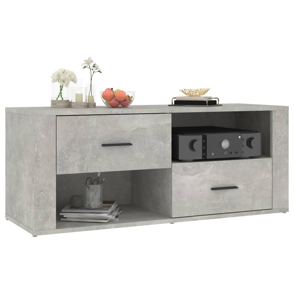 Mobile per TV Grigio Cemento 100x35x40 cm Legno Multistrato - homemem39