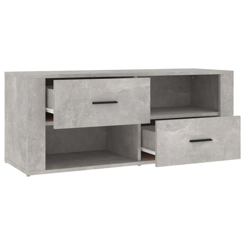 Mobile per TV Grigio Cemento 100x35x40 cm Legno Multistrato - homemem39