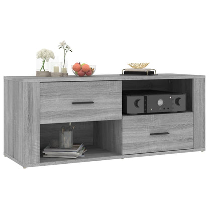 Mobile TV Grigio Sonoma 100x35x40 cm in Legno Multistrato - homemem39