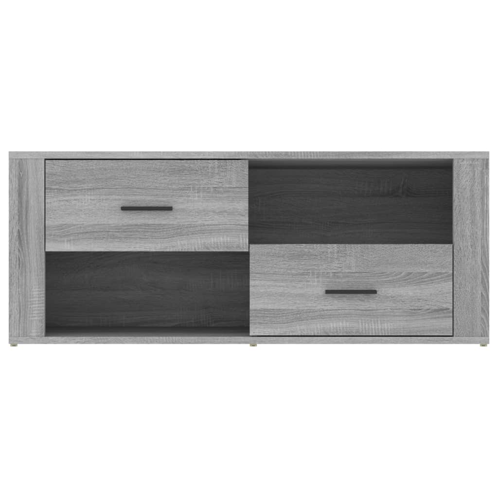 Mobile TV Grigio Sonoma 100x35x40 cm in Legno Multistrato - homemem39