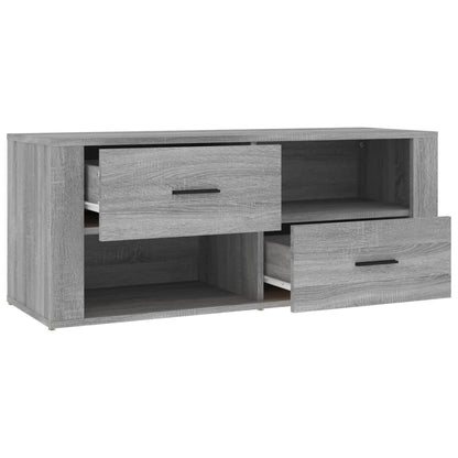 Mobile TV Grigio Sonoma 100x35x40 cm in Legno Multistrato - homemem39