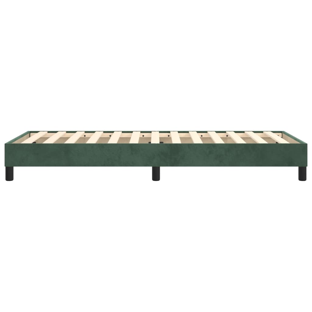 Giroletto a Molle Verde Scuro 90x190 cm in Velluto - homemem39