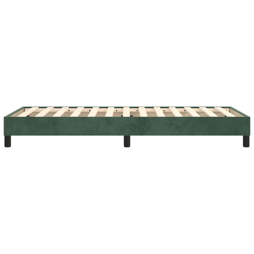 Giroletto a Molle Verde Scuro 90x200 cm in Velluto - homemem39