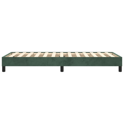 Giroletto a Molle Verde Scuro 100x200 cm in Velluto - homemem39