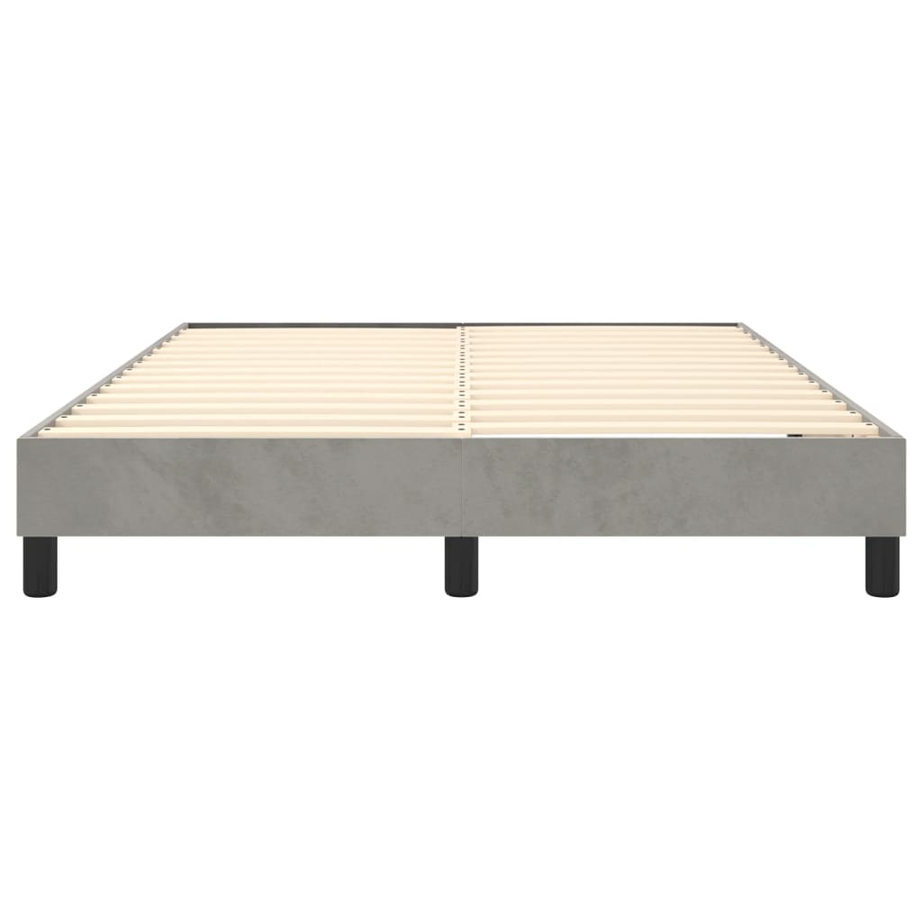 Giroletto a Molle Grigio Chiaro 140x190 cm in Velluto - homemem39