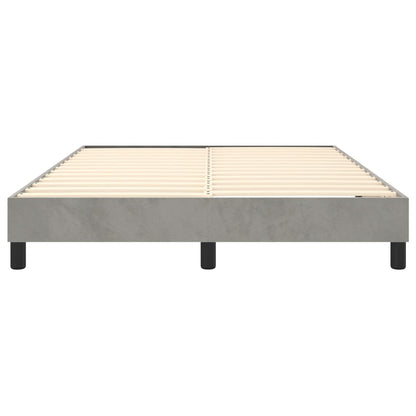 Giroletto a Molle Grigio Chiaro 140x190 cm in Velluto - homemem39