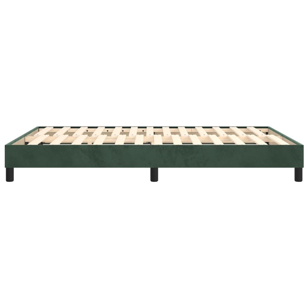 Giroletto a Molle Verde Scuro 140x190 cm in Velluto - homemem39