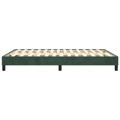 Giroletto a Molle Verde Scuro 140x190 cm in Velluto - homemem39