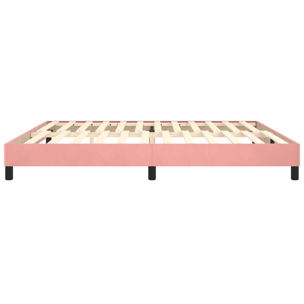 Giroletto a Molle Rosa 200x200 cm in Velluto - homemem39