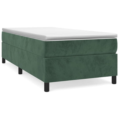 Giroletto a Molle Verde Scuro 90x190 cm in Velluto - homemem39