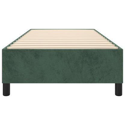 Giroletto a Molle Verde Scuro 90x190 cm in Velluto - homemem39